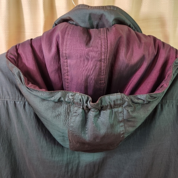 💜 Vtg 90s Forcaster Winter Coat | Iridescent | S 🧥 - Picture 6 of 13